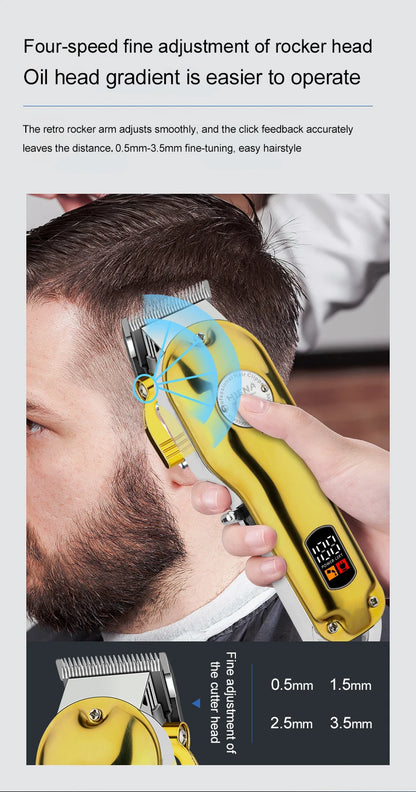 HIENA Professional barber Hair Clippers set Beard Trimmer