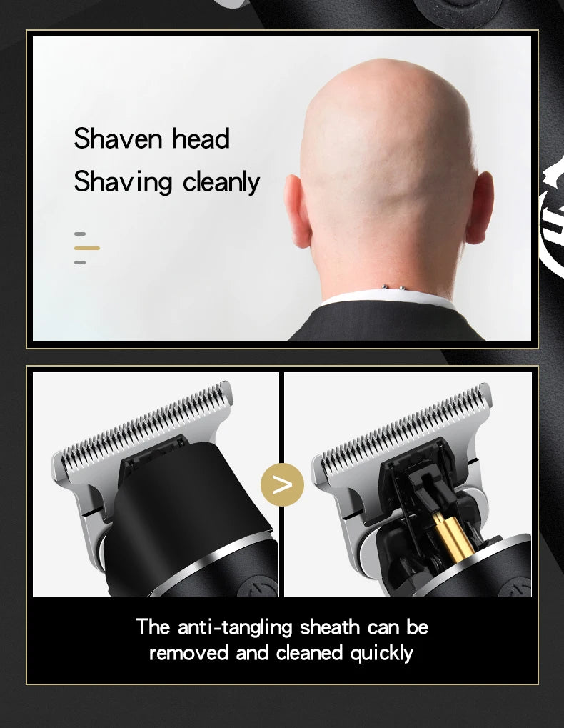 hiena Hair Clipper Barber Professional Cordless Trimmer HYN-212