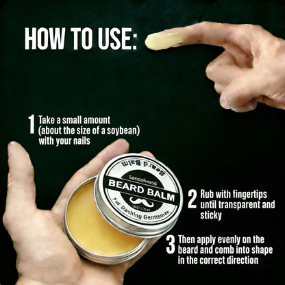 Strong Hold Beard Wax 30g Natural Shape,