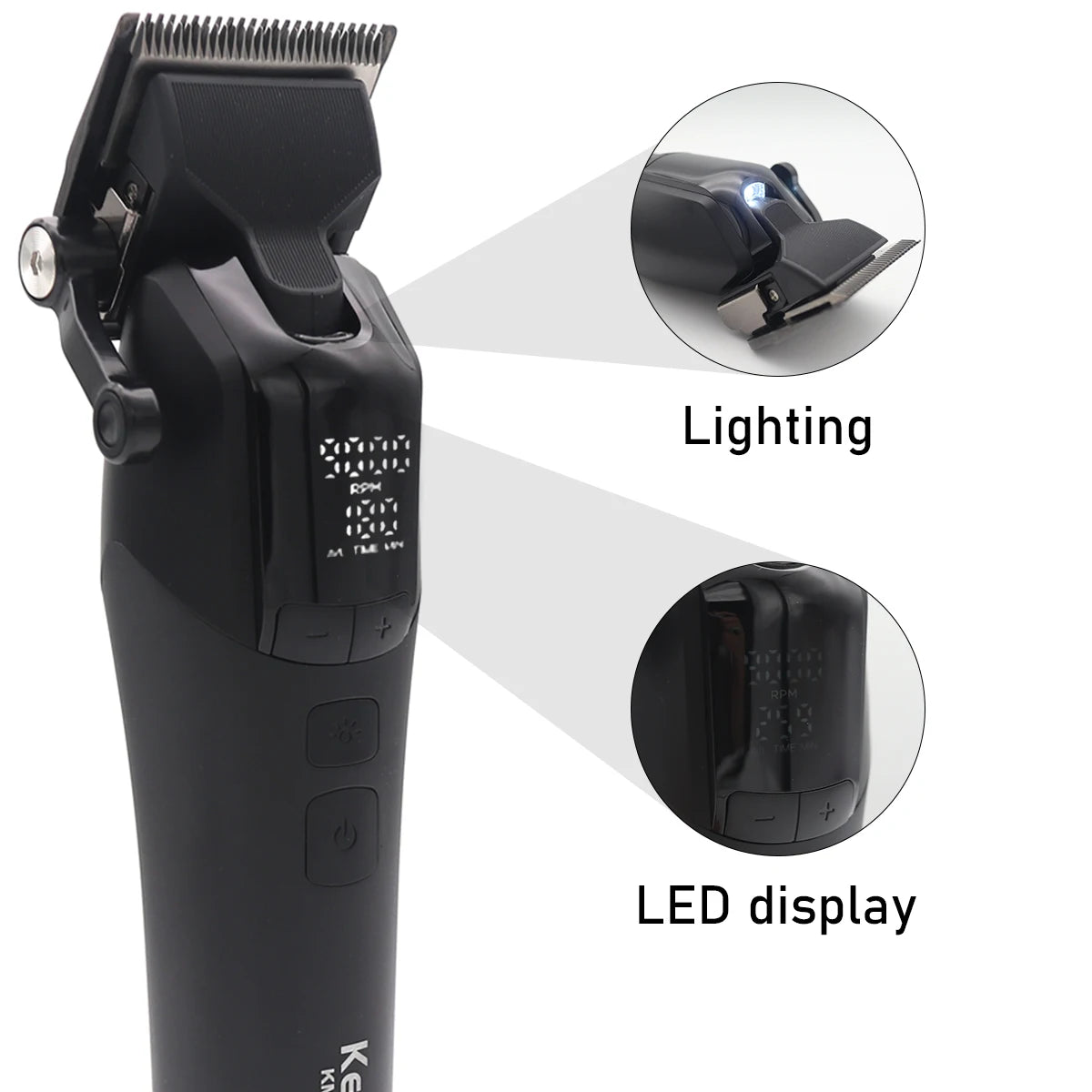KEMEI KM-1858 DLC Blade Electric Hair Clipper Professional Cordless