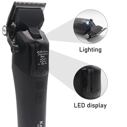 KEMEI KM-1858 DLC Blade Electric Hair Clipper Professional Cordless