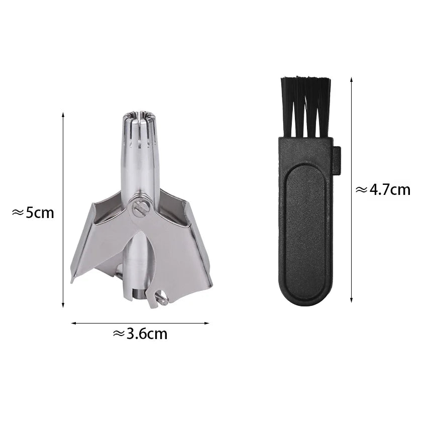 Nose hair trimmer for men manual stainless steel