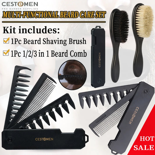 Cestomen Pro Bristle Hair Beard Shaving Brush For Men