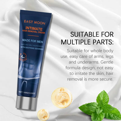 East Moon Men Hair Removal Cream Intimate Areas Painless Removal