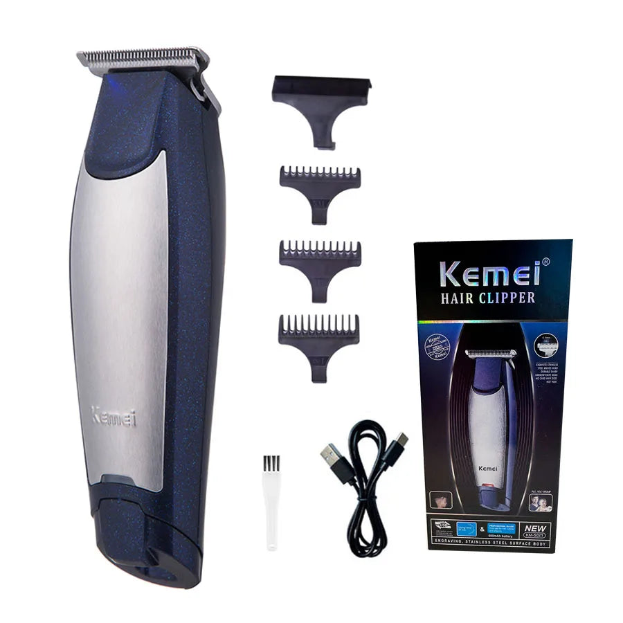 Kemei 5021 Hair Trimmer Electric Hair Clipper Rechargeable Razor