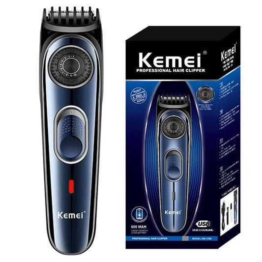 Kemei Cordless Adjustable 1-10mm Hair Trimmer For Men