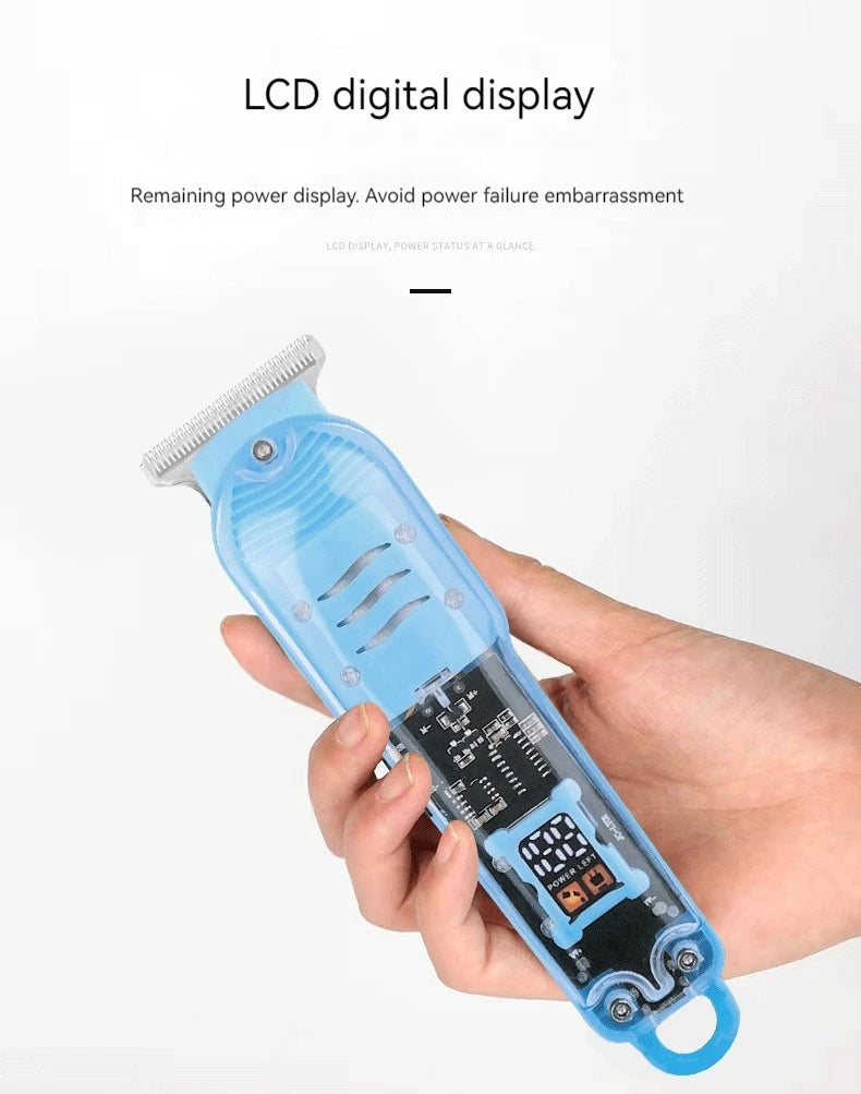 New Transparent Hair Clipper Power Display Hair Clipper