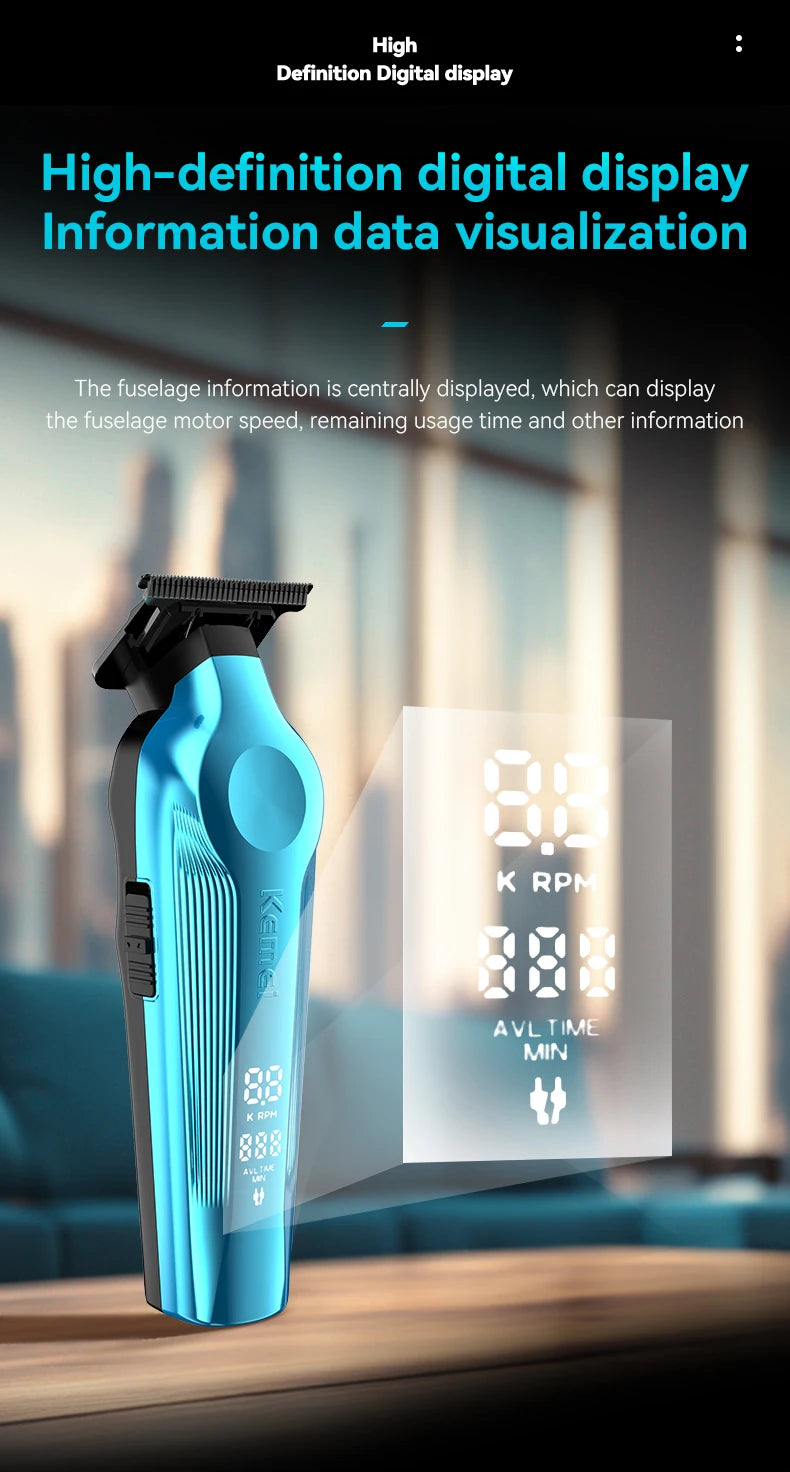 kemei Salon Rechargeable Trimmer Clipper High Speed KM-264