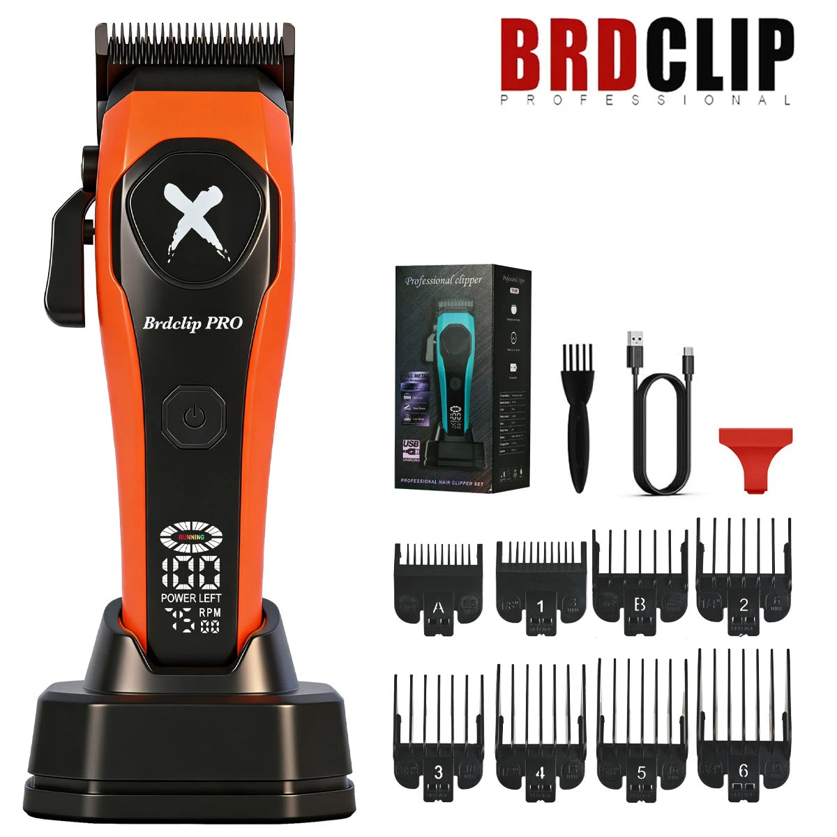 BRDCLIP 619 339 Hair Clippers Cordless Clippers Barber Electric