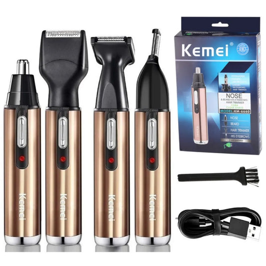 Kemei KM-6660 All In One Rechargeable Nose Trimmer