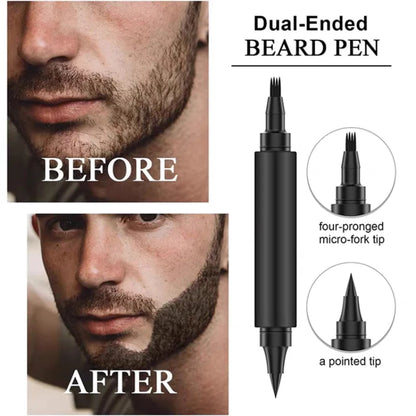 Waterproof Beard Pen Men Whisker Pencil Filler Pencil Brush