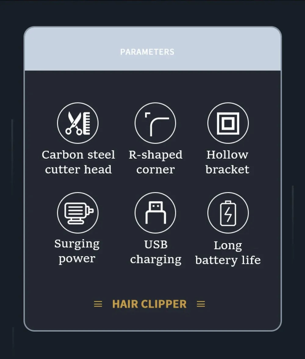 Kemei 762 metal hair trimmer for men professional beard clipper