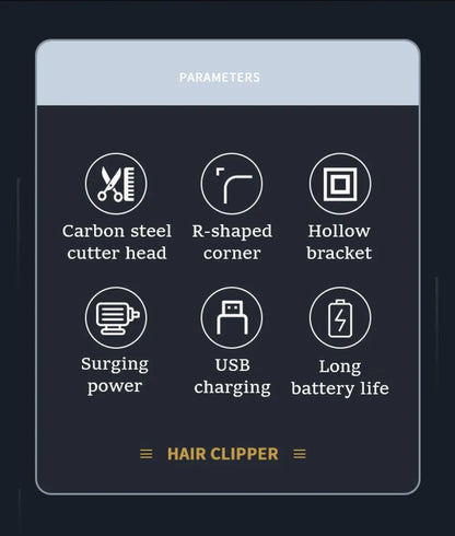 Kemei 762 metal hair trimmer for men professional beard clipper