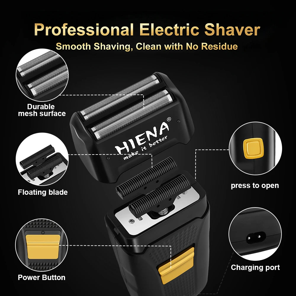 HIENA Professional 3-in-1 Multifunctional Hair Clipper Set