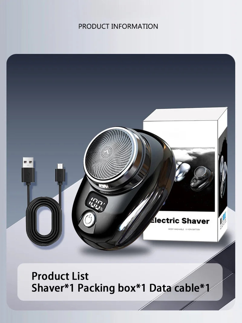 Electric Travel Shaver Portable Razor Man Wet And Dry Usb