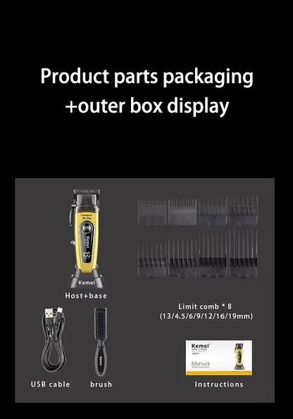 Kemei Electric Clippers Professional Brushless Motor Hair Cut KM-90-4