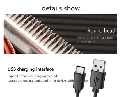 Kemei 371 Hair Clippers Men Professional Rechargeable Machine