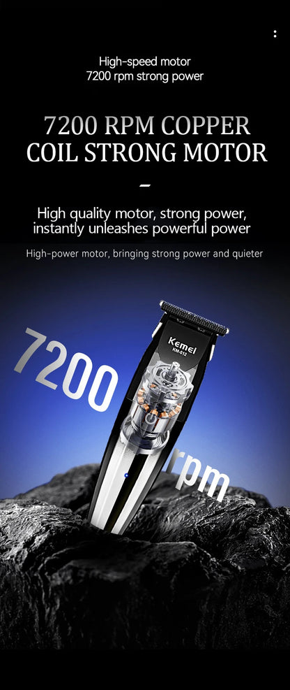 KM-512 Hair Clipper Electric Thruster USB Charging High Speed