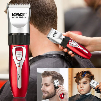 MAGICOR Professional Hair Clipper Red Hair Trimmer Hair Cutting