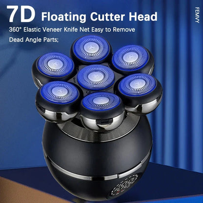 Electric Shaver 7D Floating Cutter Head Base Charging