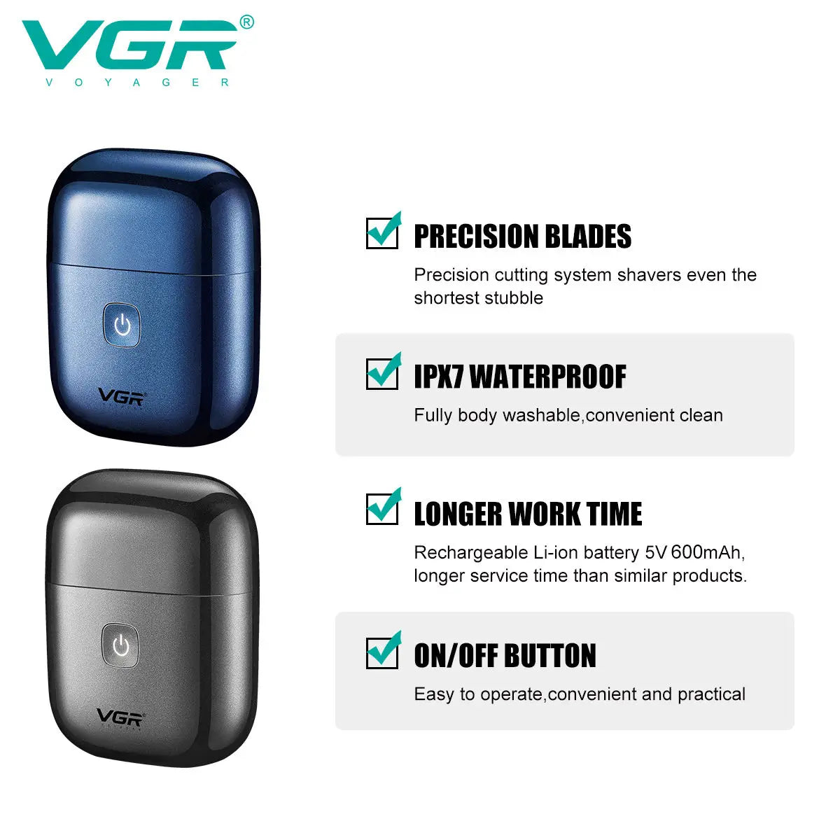 VGR 340 Shaver Professional Electric Razor Reciprocating Shaving