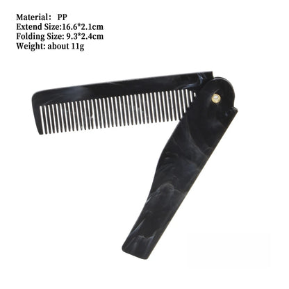 Portable Steel Combs Folding Pocket Beard Combs
