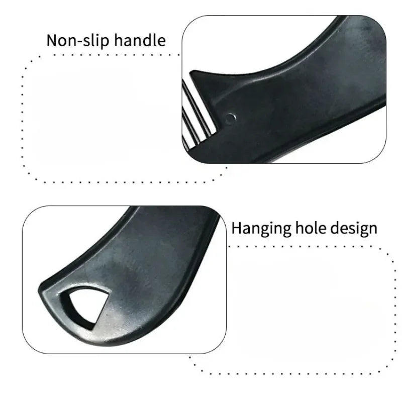 Barber Beard Comb with Clip Anti Static Plastic Mustache Comb
