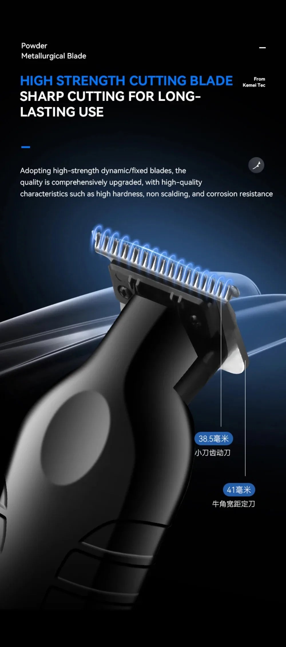 KEMEI Km-2293 New Design Hair Cutter Machine Fast Charging