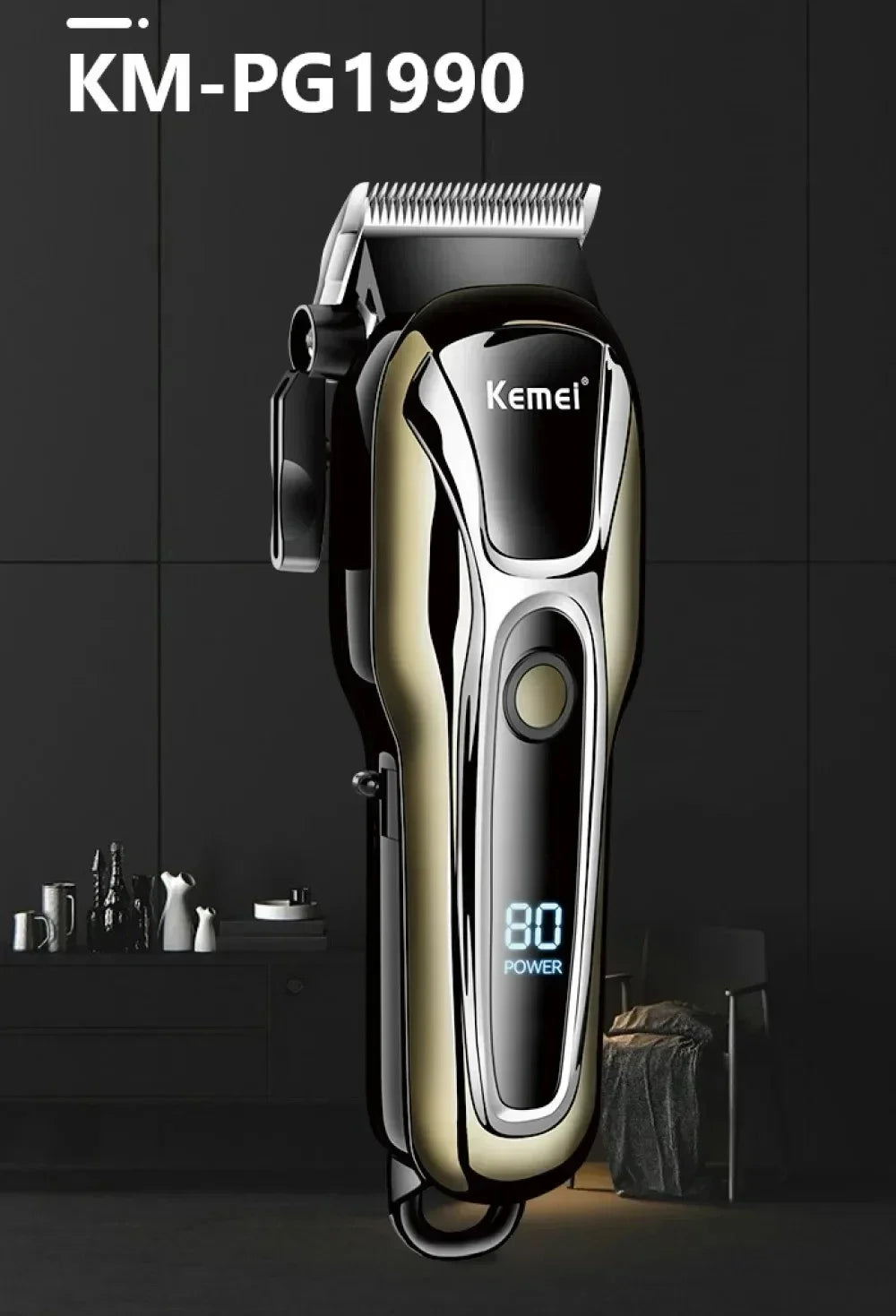 Kemei Hair Clipper Electric Hair Trimmer for Men Electric Shaver