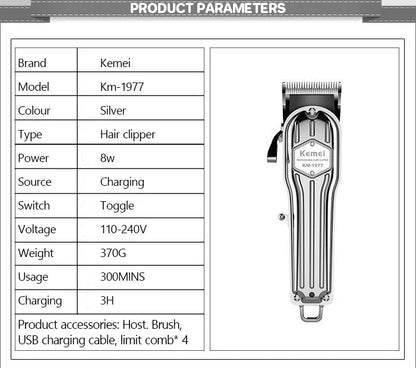Kemei Shortcut Hair Clippers Self-Haircut Kit for Men