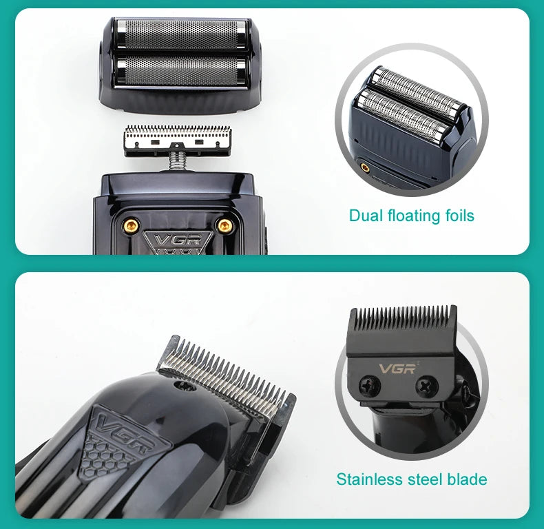 VGR 644 gradient hair cutting combination electric shaver
