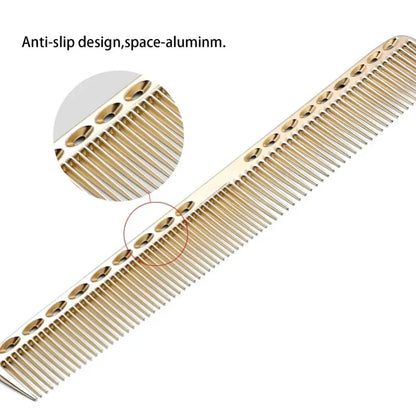 Aluminum Comb Set Barber Metal Hair Dressing Combs