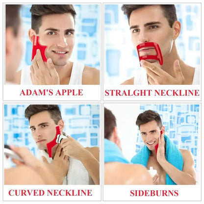 Beard Hair Cutting Grooming Kit - Hairline Shaping Tool
