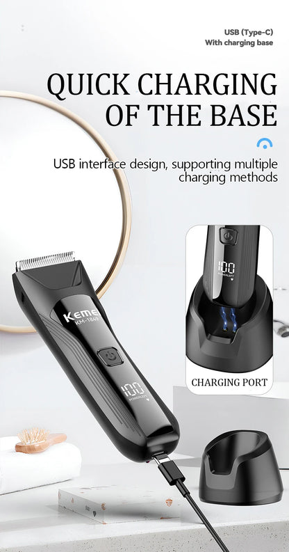 KEMEI fast charging digital washable personal trimmer KM-1849