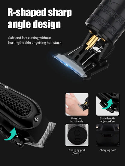 hiena 212 Professional Hair Cutter Mans Hair Clipper Set