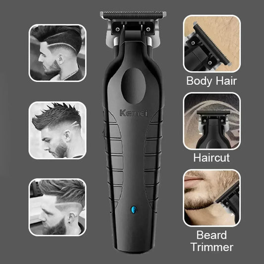KEMEI Black Hair Clippers for Men Cordless Clippers