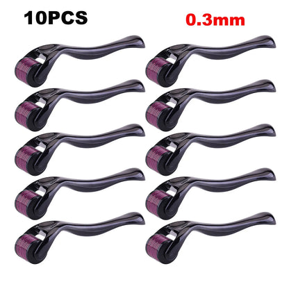 Black Red 540 Needles for Facial Body Hair Growth Derma Roller