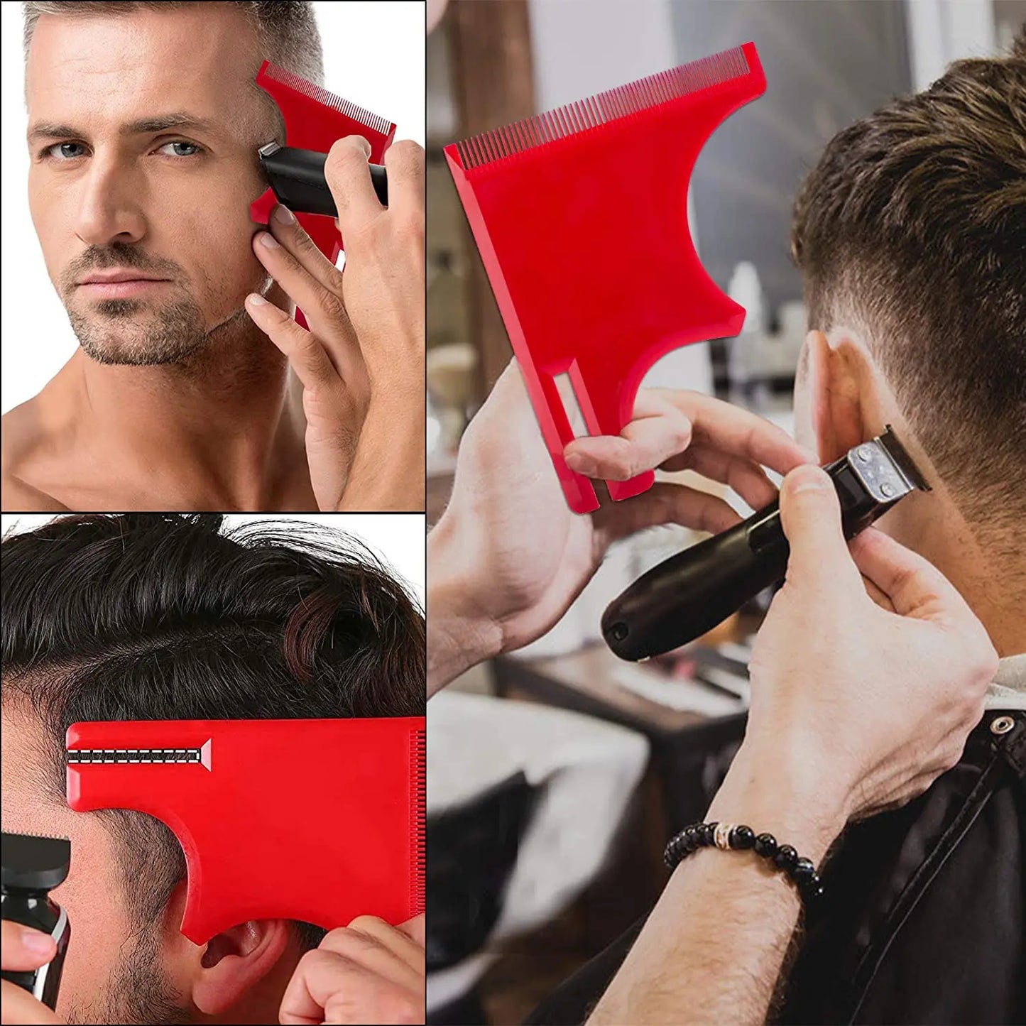 Beard Hair Cutting Grooming Kit - Hairline Shaping Tool