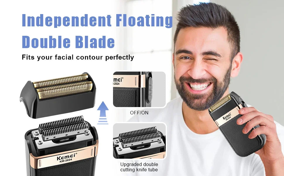 KEMEI Professional Electric Shaver for Men Electric Razors