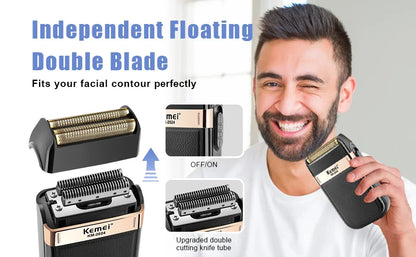 KEMEI Professional Electric Shaver for Men Electric Razors
