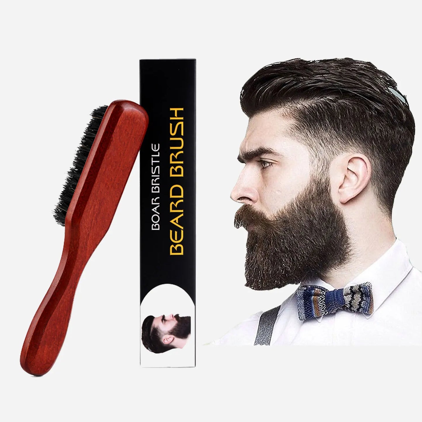 Wild Boar Bristles Material Beech Beard Brush Shaving