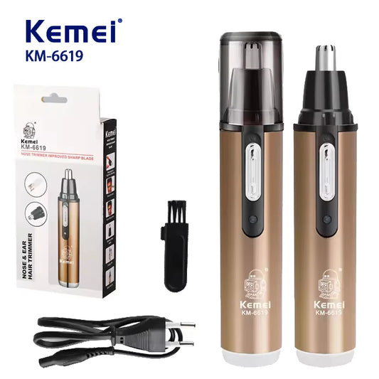 KEMEI KM-6619 electric nose hair trimmer rechargeable