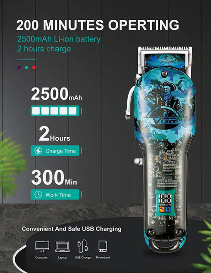 VGR Barber Hair Cut Machine Cordless Hair Trimmer V-685