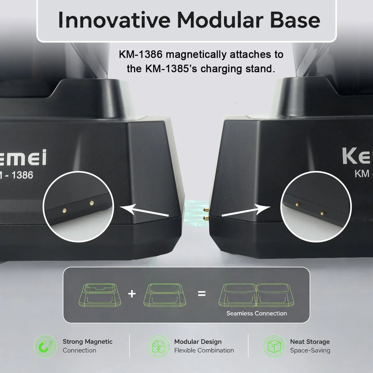 Kemei KM-1385 Electric Hair Clipper for Men T-Blade