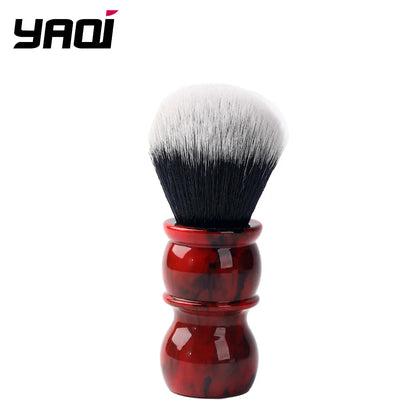 Red Marble Men's Synthetic Hair Beard Brush
