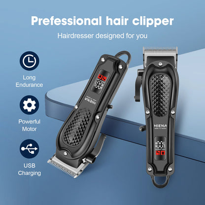 Hiena HYN-212 Electric Hair Clipper UBS Rechargeable Cordless Trimmer