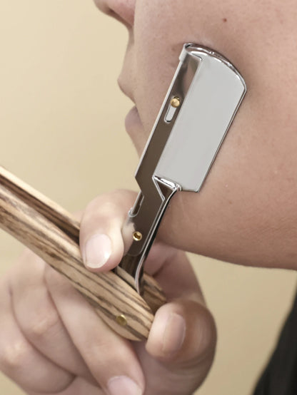 Barbershop Manual Shaver Straight Edge Stainless Steel