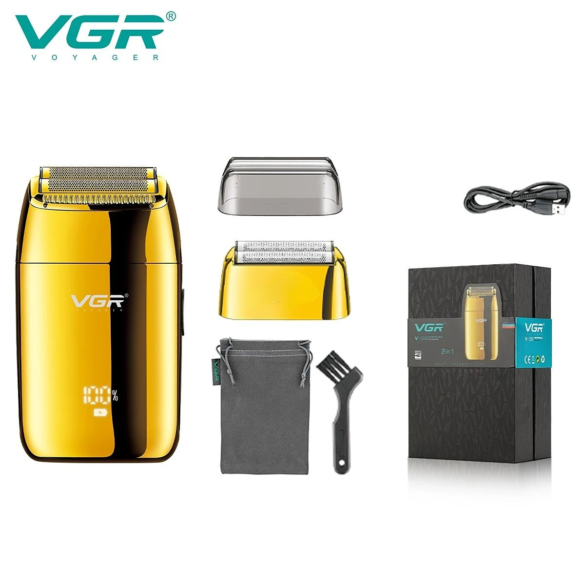 VGR Shaver Professional Beard Trimmer Electric Shaving Machine