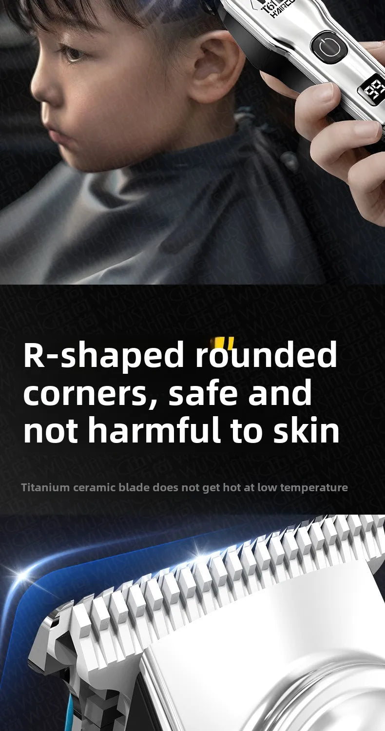 Hair Clipper Rechargeable Cordless Trimmer for Men Grooming