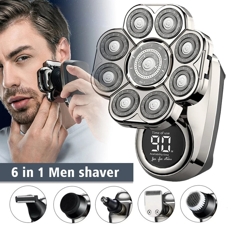 YUNCHi 6 in 1 Grooming Kit Electric Shaver Men's Beard